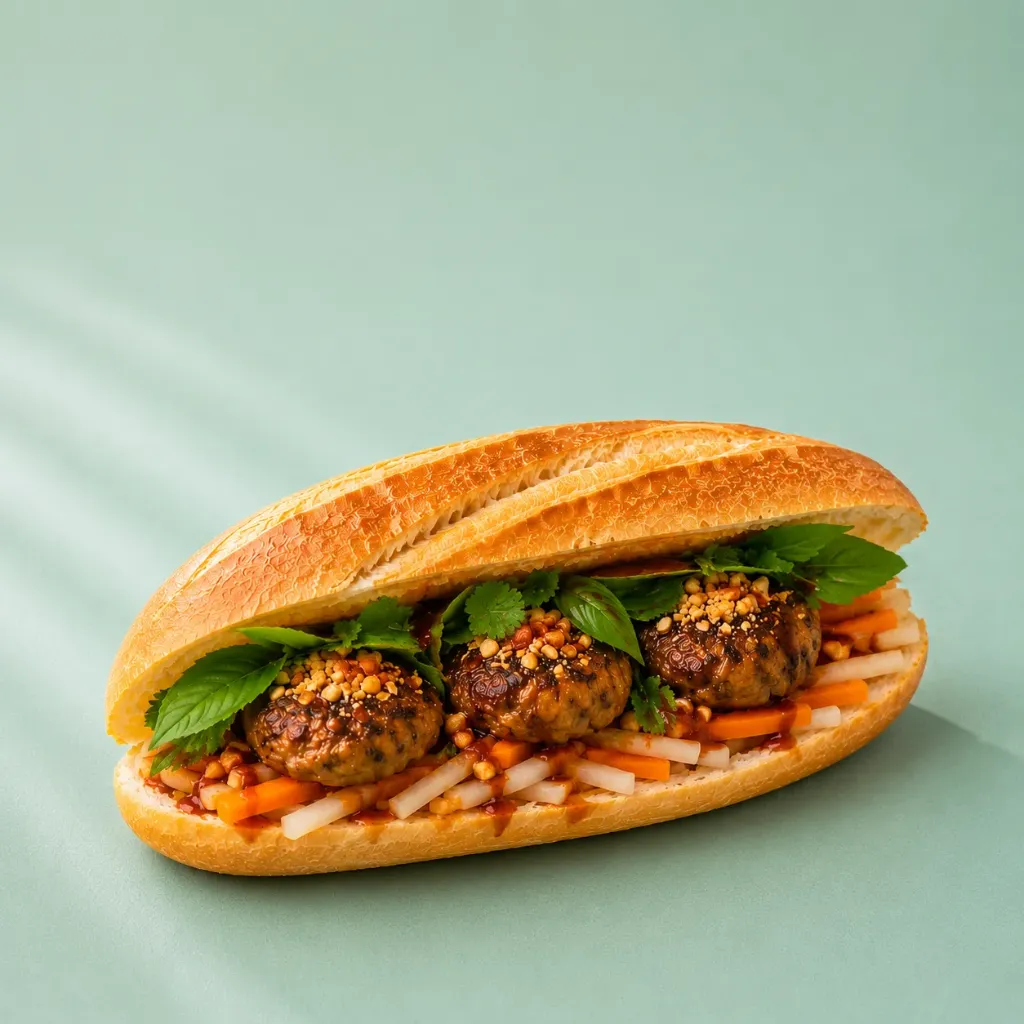 Bánh Mì Grilled Meatballs