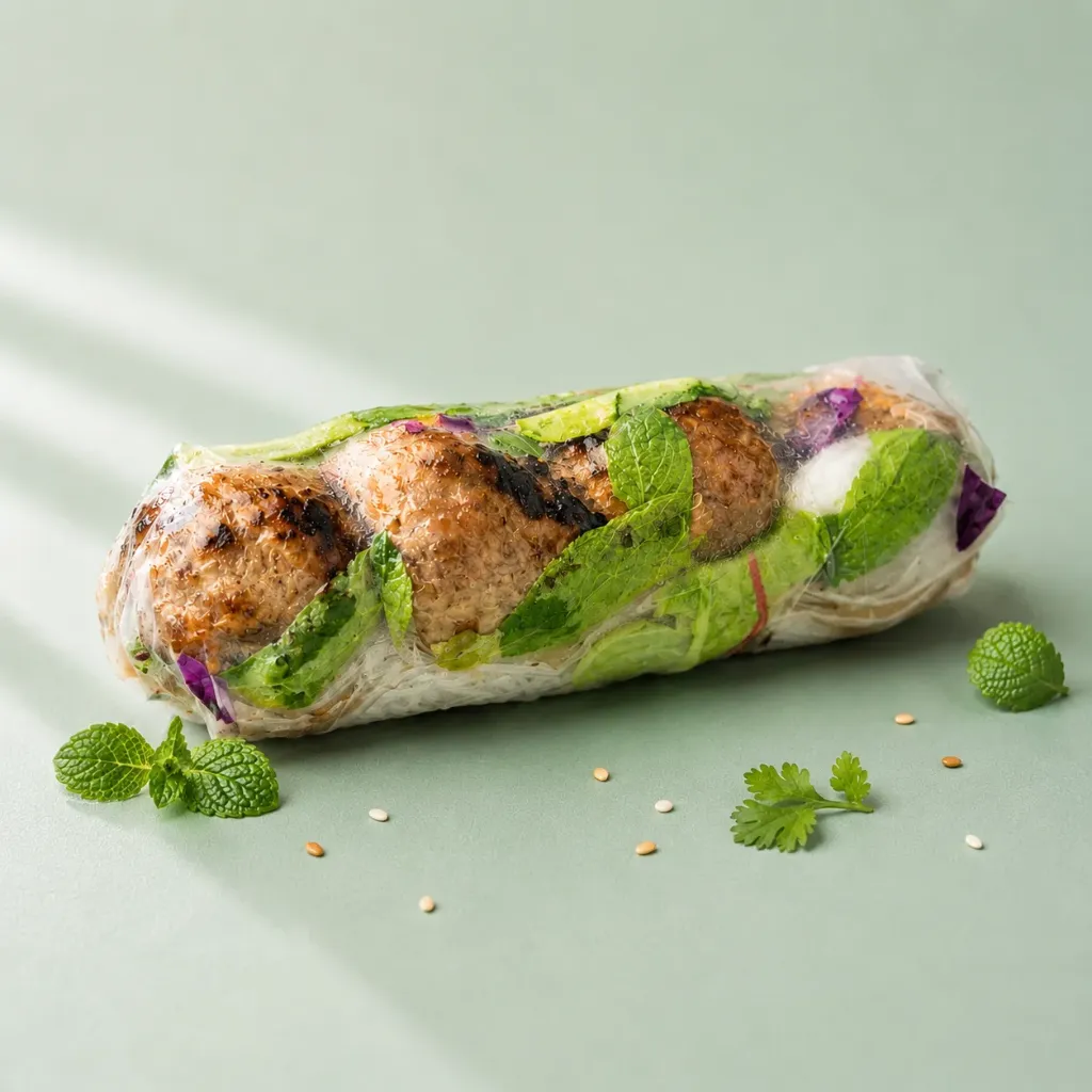 Springrolls Grilled Meatballs